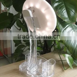 Makeup Mirror Vanity Organizer Led Lighted Mirror Powerme thumbnail-6