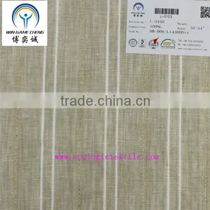 100%LINEN DOBBY FABRIC STRIPE thumbnail-1
