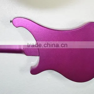 4 String Electric Bass Guitar Ricken for Backer Bass Guitar Set-in Neck Metallic Color Can Custom thumbnail-4