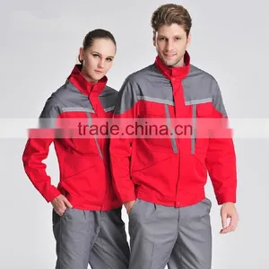 Autumn Long Sleeve Wearproof Reflective Stripe Cleaning Uniform thumbnail-3