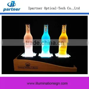 Hot Selling High Quality New Type Wooden Led Bottle Glorifier Display thumbnail-1
