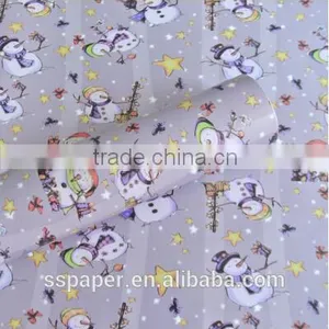 Hot Sell Christmas Design Paper New Designs 60g Gift Wrapping Paper Sheet Custom Packaging thumbnail-1