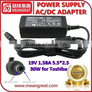 High Quality 30W 19V 1.58A 5.5*2.5 Laptop Charger for Toshiba Notebook thumbnail-3