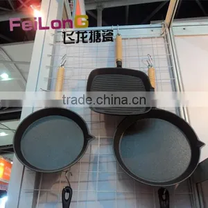 Cast Iron Grill Pan With Ceramic Coating thumbnail-1