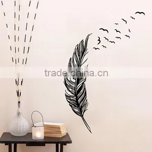 Wall Sticker Vinyl Birds Flying Feather Bedroom Home Decal Mural Art Decor thumbnail-5
