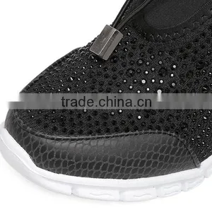 Hotfix Rhinestone Lycra Elastic Sports Shoes Light Weight Sneaker thumbnail-3