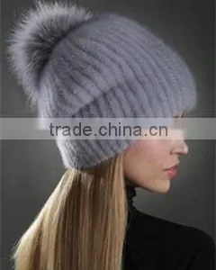 Fashion Hot Selling Woman Mink Fur Hat thumbnail-4
