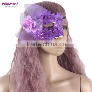 Mesh Crown Chain Christmas Black Lace Sale Party Mask For Women thumbnail-2