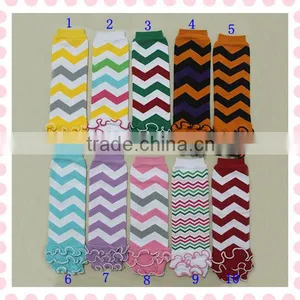 2013 New Design Wholesale Baby Chevron Print Ruffle Leg Warmer thumbnail-1