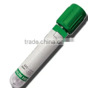 Vacutianer Blood Collection Tube Green Cap Glass Heparin Tube thumbnail-1