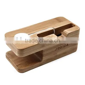 Bamboo Smart Watch and Phone Stand thumbnail-2