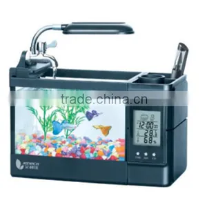 LED Light,alarm Clock , Mini Table Fish Tank,catch Tank thumbnail-1