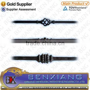 Fence Railing Parts Forged Wrought Iron Baluster Wrought Iron Fence Railing thumbnail-1