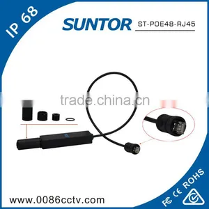 Waterproof IEEE802.3af 12W Ethernet POE Splitter Cable Input 48V To 12V Output thumbnail-1