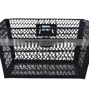 Black Steel Front Bicycle Basket Links NO.4 thumbnail-1