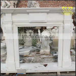 European Mantel High-grade Decoration Stone Carved Marble Fireplace Products thumbnail-1