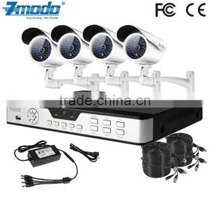 Zmodo 4CH DVR CCD Waterproof Camera Home Surveillance System thumbnail-1