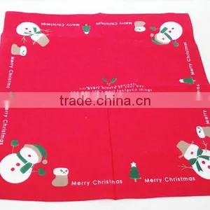 Printing Patten Christmas Handkerchief Wholesale thumbnail-2