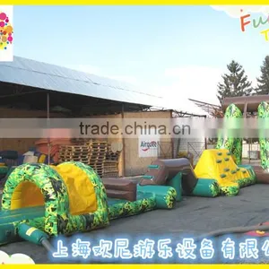 Giant Inflatable Aqua Obstacle at Swimming Pool, Inflatable Water Obstacle Course thumbnail-1