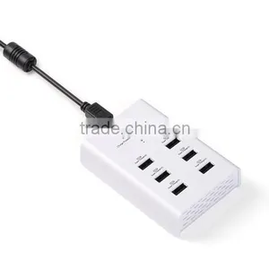 6usb Charger for Mobile Phone USB Charger Desktop AC Wall Adapter Multifunction USB Wall Charger thumbnail-6