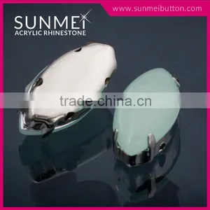 Fashion Plastic Opal Rhinestone in Sew on Setting for Garment Accessories thumbnail-1