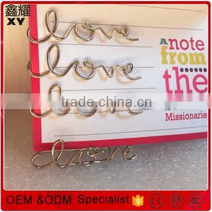 Professional Factory Customer Logo Red Fancy Heart Shape Novelty Paper Clips thumbnail-2
