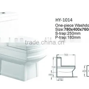 The Middle East Luxury Square Ceramic WC Toilet thumbnail-2