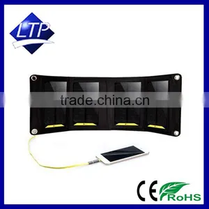 5W USB Portable Folding Solar Charger Where There is Sunshine ,there is Electricity Apple Samsung Millet Cell Phone 2 to 3 Hours thumbnail-2