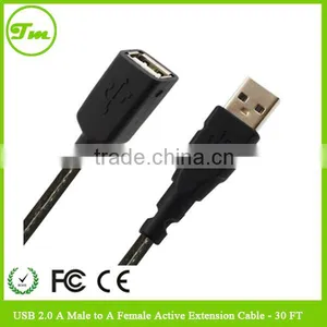 USB 2.0 Cable A Male to A Female Active Extension - 30 FT thumbnail-1