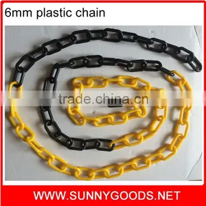 8mm Yellow and Black Safety Plastic Chain thumbnail-1