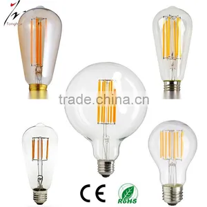 Hot Sell Vintage Clear Glass Led A19/ST58/G125/ST64 4W Led Filament Light Bulb E26 E27 B22 Led Lamp thumbnail-1