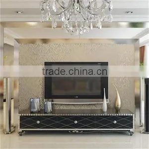 Best Sell TV Background Wallpaper Bedroom Wallpaper in Silver Color Silver Wallpaper thumbnail-1