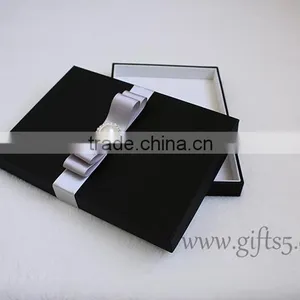 High Quality Black Wedding Gift Boxes for Invitation Cards thumbnail-3