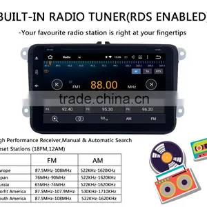 Cheap AM 1620KHz Touch Screen Car Dvd Player With GPS for VW Skoda thumbnail-2
