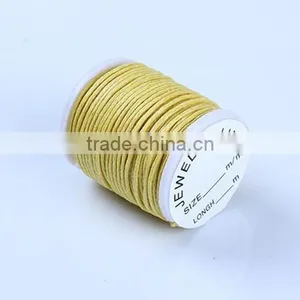 2015 Hot Sell Colorful 2.5mm Round Korea Cotton Waxed Cord for Bracelet Necklace Garments Wholesale thumbnail-4