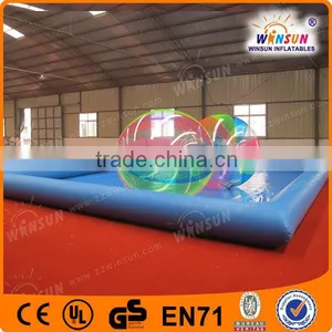 EN15649 Cheap TPU Colorful Water Sphere Ball Pool Inflatable thumbnail-1