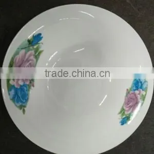 White Porcelain Soup Plate , Custom Made Porcelain Plate , Porcelain Soup Plate thumbnail-1