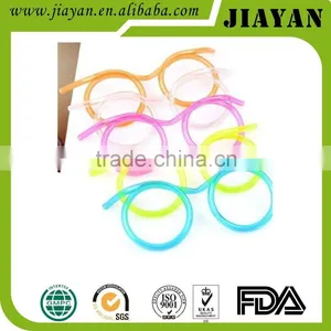 Pvc Material Novelty Eyeglass Straw thumbnail-1