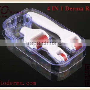 GTO Micro Needle Stainless Steel 300/720/1200 Needles 4 in 1Derma Roller With Desinfection Tank thumbnail-4