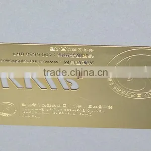Free Sample Cut Letters Metal VIP Card Gold Metal Card for Members thumbnail-4
