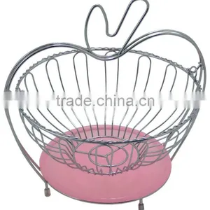 Hot Sale Flower-shaped Metal Fruit Basket thumbnail-1