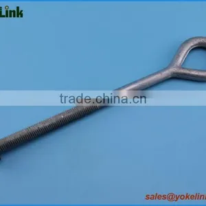 5/8'' Carbon Steel HDG Pole Line Hardware Galvanized Oval Eye Bolts thumbnail-4
