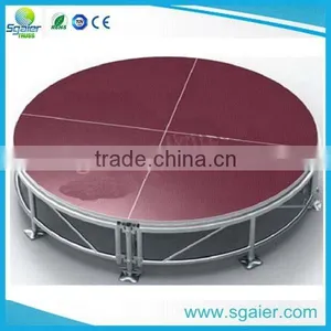 2016 Best Sale Circle Aluminum Glass Stage Transparent Stage thumbnail-4
