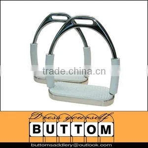 Flexible Stirrup Flexible Stirrup Irons With Soft Rubber Cover and Rubber Pads,stainless Steel Stirrup thumbnail-1