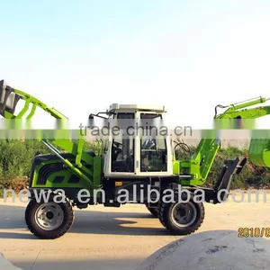 2016 New Style CE Mini Wheel Backhoe Loader Excavator thumbnail-1