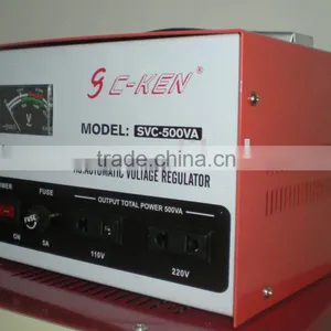 High Accuracy Full-automatic AC Voltage Stabilizer SVC-500VA thumbnail-1