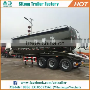 3 Axles V Shaped 45m3 Bulk Cement Silo Trailer Powder Transport Dry Bulk Trailer thumbnail-5