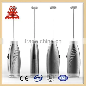 2016 Hot Promotional Stepless Speed Handheld Stainless Steel Electric Milk Frother thumbnail-1