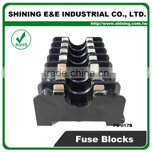 FS-017B 600V 10 Amp 7 Way Midget Type Din Rail Glass Fuse Holder thumbnail-5