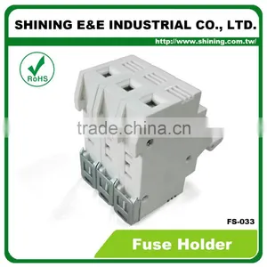 FS-033 Din Socket Connector Cartridge Cylinder Ceramic Fuse Holder thumbnail-5